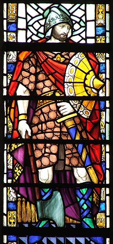 King Aethelstan (alias Athelstan) of the English in Stained Glass - © Nash Ford Publishing