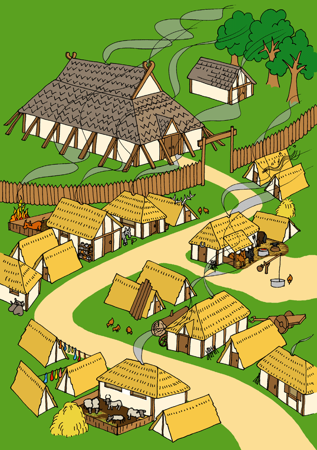 An Anglo-Saxon village, full of tradesmen & craftsmen - © Nash Ford Publishing