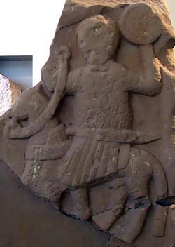 Early 8th Century Carving of Aethebald, King of Mercia - © Nash Ford Publishing