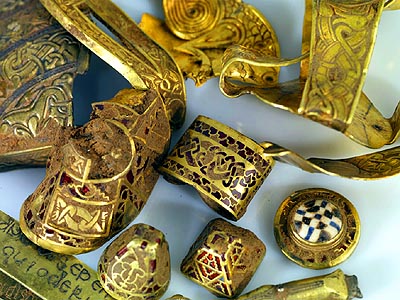 The Staffordshire Hoard: from the Portable Antiquities Fickr Page - © Birmingham Museum and Art Gallery, used under a Creative Commons Attribution Licence